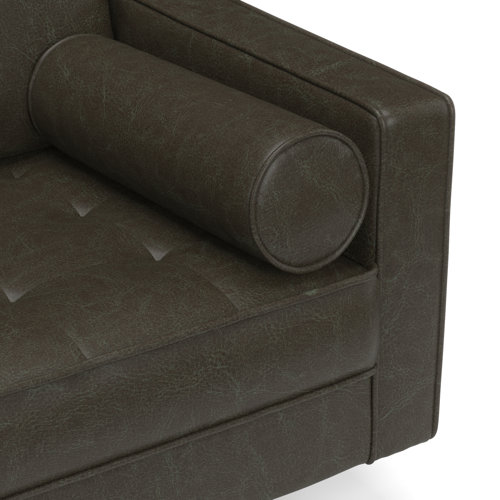 Geo 84" Vegan Leather Sofa & Reviews AllModern